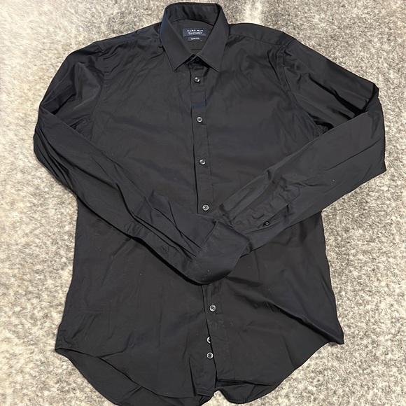Zara Shirts Zara Black Slim Fit Button Down Poshmark